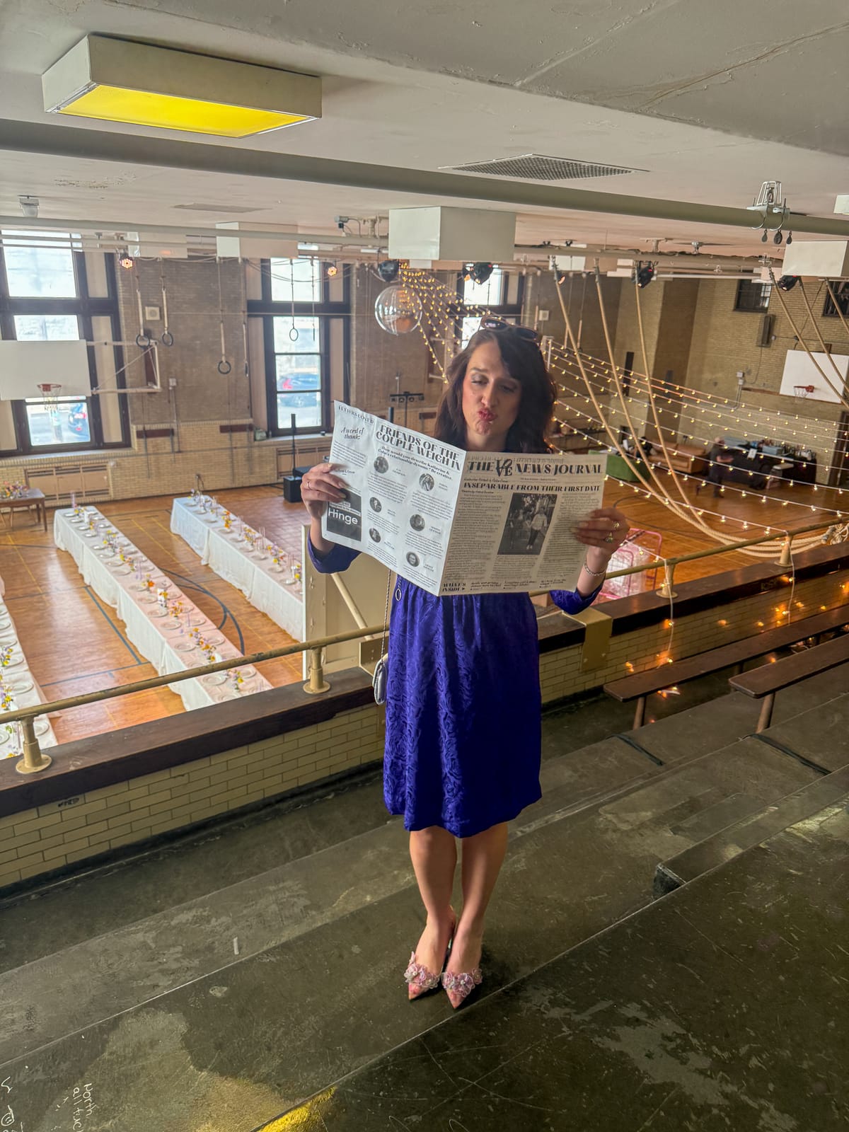 A very fun wedding newspaper tabloid for my good friends